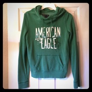 Green, Lightly Worn, American Eagle Sweatshirt